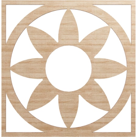 Ekena Millwork Blume Wood Fretwork Pierced Ceiling Medallion, Alder, 22"OD x 7 5/8"ID x 3/8"T CMWP22X22X0375BLAL